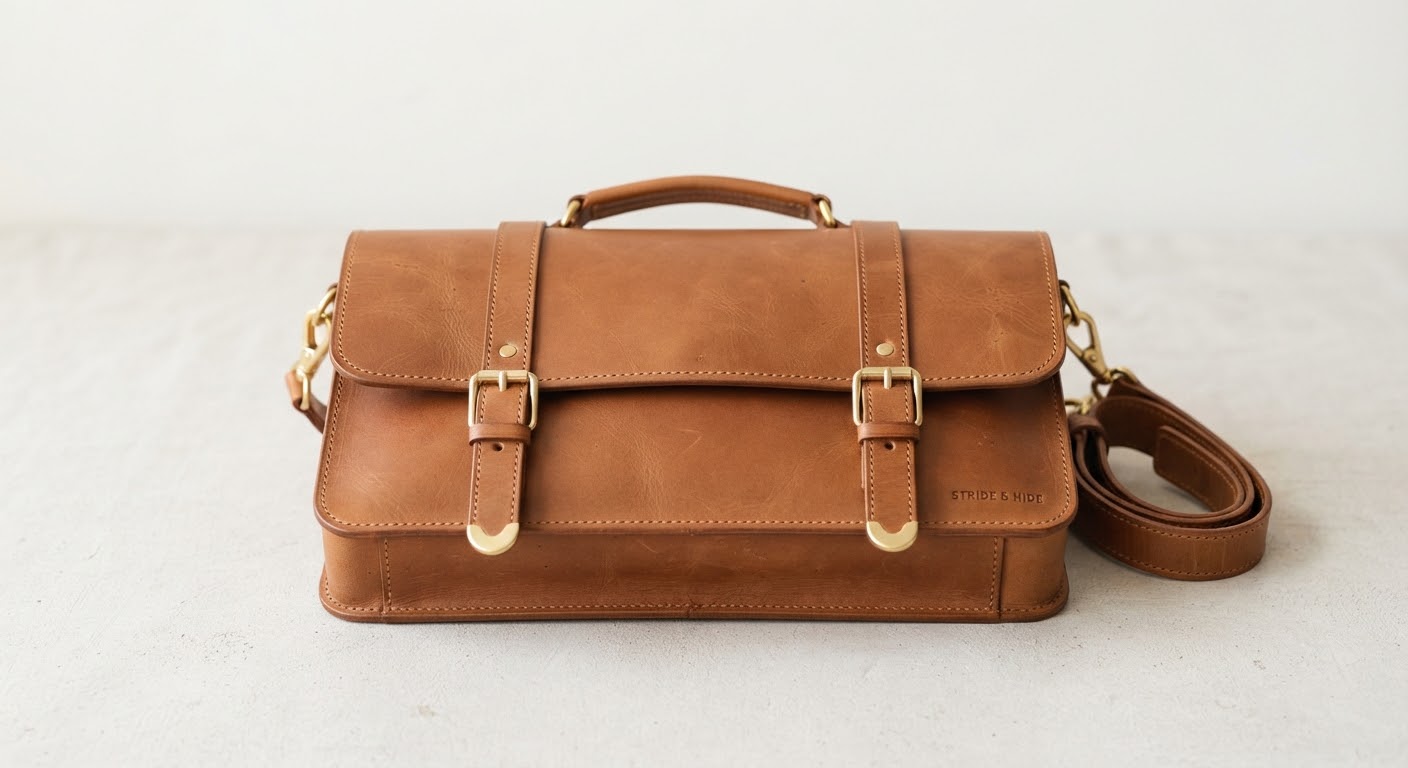 Messenger Bag — Tan — Accessories